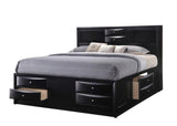 Emily Black Storage Platform Bedroom Set - Olivia Furniture
