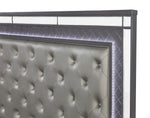 Refino Gray LED Panel Bedroom Set - Olivia Furniture