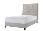 Chantilly Khaki Upholstered King Bed - Olivia Furniture
