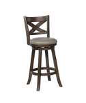 Kipper 29" Gray Swivel Bar Stool, Set of 2 - Olivia Furniture