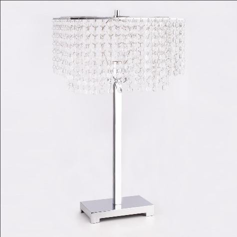 Chandelier Chrome 27.5" Table Lamp - Olivia Furniture