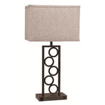 Stack Circle Brown 29" Table Lamp - Olivia Furniture