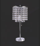 Chandelier Chrome 19" Table Lamp - Olivia Furniture