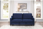 9428NV-3CL Convertible Studio Blue Sofa