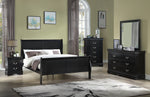 GREAT DEAL Louis Philip Black Sleigh Bedroom Set - Olivia Furniture