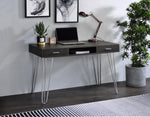 Aerin Desk, Cappuccino Oak and Light Oak Colors - Olivia Furniture