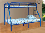 Sade Twin over Full Bunkbed | Blue - Olivia Furniture