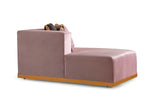 Juliana Pink Velvet Double Chaise Sectional