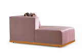 Juliana Pink Velvet Double Chaise Sectional