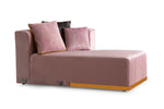 Juliana Pink Velvet Double Chaise Sectional
