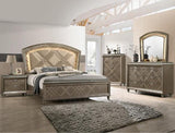 Cristal Gold LED Panel Bedroom Set - Olivia Furniture