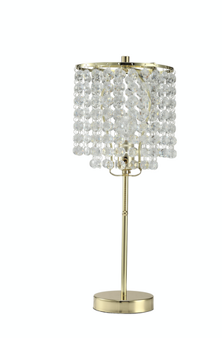 Chandelier Gold 19" Table Lamp - Olivia Furniture