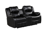Carter Black 3Pcs Reclining Set - Olivia Furniture