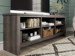 W275-65 Extra Large Gray Tv Stand - Olivia Furniture