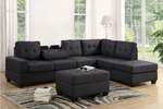5Heights Grey Sectional Storage Ottoman Set - Olivia Furniture