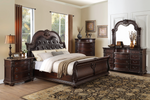 Cavalier Brown Sleigh Bedroom Set - Olivia Furniture