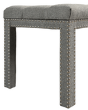 Finley Gray Accent Bench - Olivia Furniture