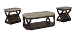T568-13 Brown Occasional Table Set - Olivia Furniture
