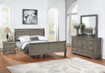 GREAT DEAL Louis Philip Gray Sleigh Bedroom Set - Olivia Furniture