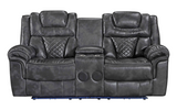 Alexa Grey 3pc Power Living Room - Olivia Furniture