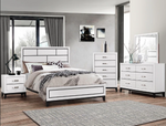 Akerson Chalk White King Panel Bed - Olivia Furniture