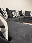 111 Black Sectional - Olivia Furniture