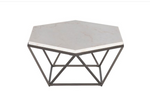 CV200C Marble Top Hexagon Cocktail Table - Olivia Furniture