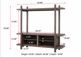 Tacoma Brown 65" Entertainment Center - Olivia Furniture