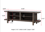 Tacoma Brown 65" TV Stand - Olivia Furniture