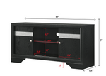 Regata Black 55" TV Stand - Olivia Furniture