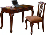 Fairfax Cherry Office Desk and Chair Set - Olivia Furniture