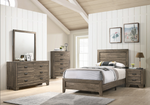 Millie Brown Twin Panel Bed