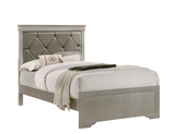 Amalia Silver Twin Panel Bed