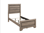 Farrow Grayish Brown Twin Panel Bed