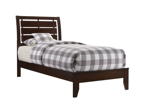 Evan Cherry Twin Panel Bed