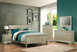 Louis Philip Champagne Full Sleigh Bed