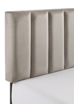 Lyric Gray Velvet Full Platform Bed