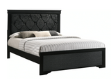 Amalia Black King Panel Bed