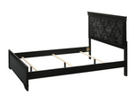 Amalia Black King Panel Bed