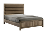 Matteo Melamine King Upholstered Panel Bed