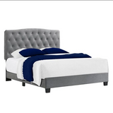Tilda Gray Upholstered King Bed