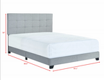 Florence Gray Upholstered King Bed | 5270