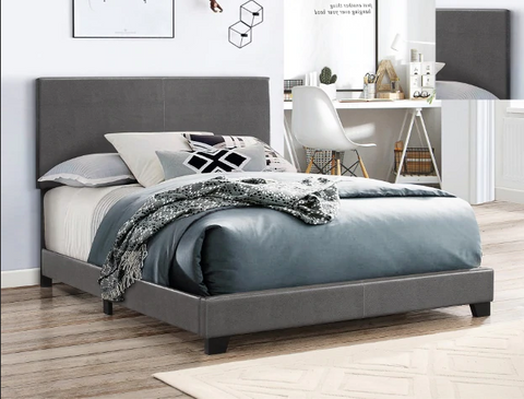 Erin Gray Faux Leather King Bed