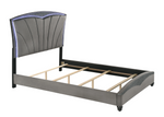 Frampton Gray King LED Platform Bed