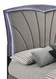 Frampton Gray King LED Platform Bed