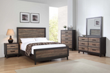 Tacoma Brown Queen Panel Bed