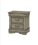Louis Philip Gray Nightstand