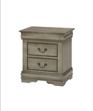 Louis Philip Gray Nightstand