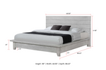 White Sands Chalk Queen Platform Bed