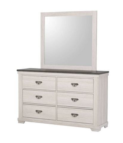 Leighton Cream/Brown Dresser
